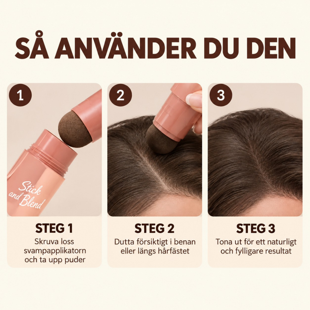 Stick and Blend - Fin i håret hela dagen med bara 30 sekunder framför spegeln
